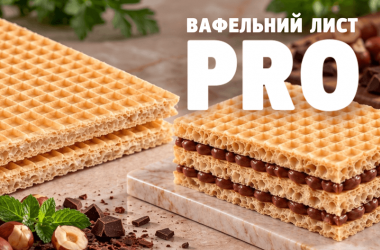 Вафельний лист PRO — B2B-новинка для кондитерських виробництв